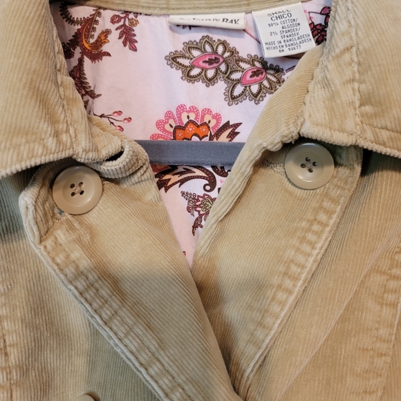 St. John's Bay Double-breasted Corduroy Ja… - Picture 4 of 5